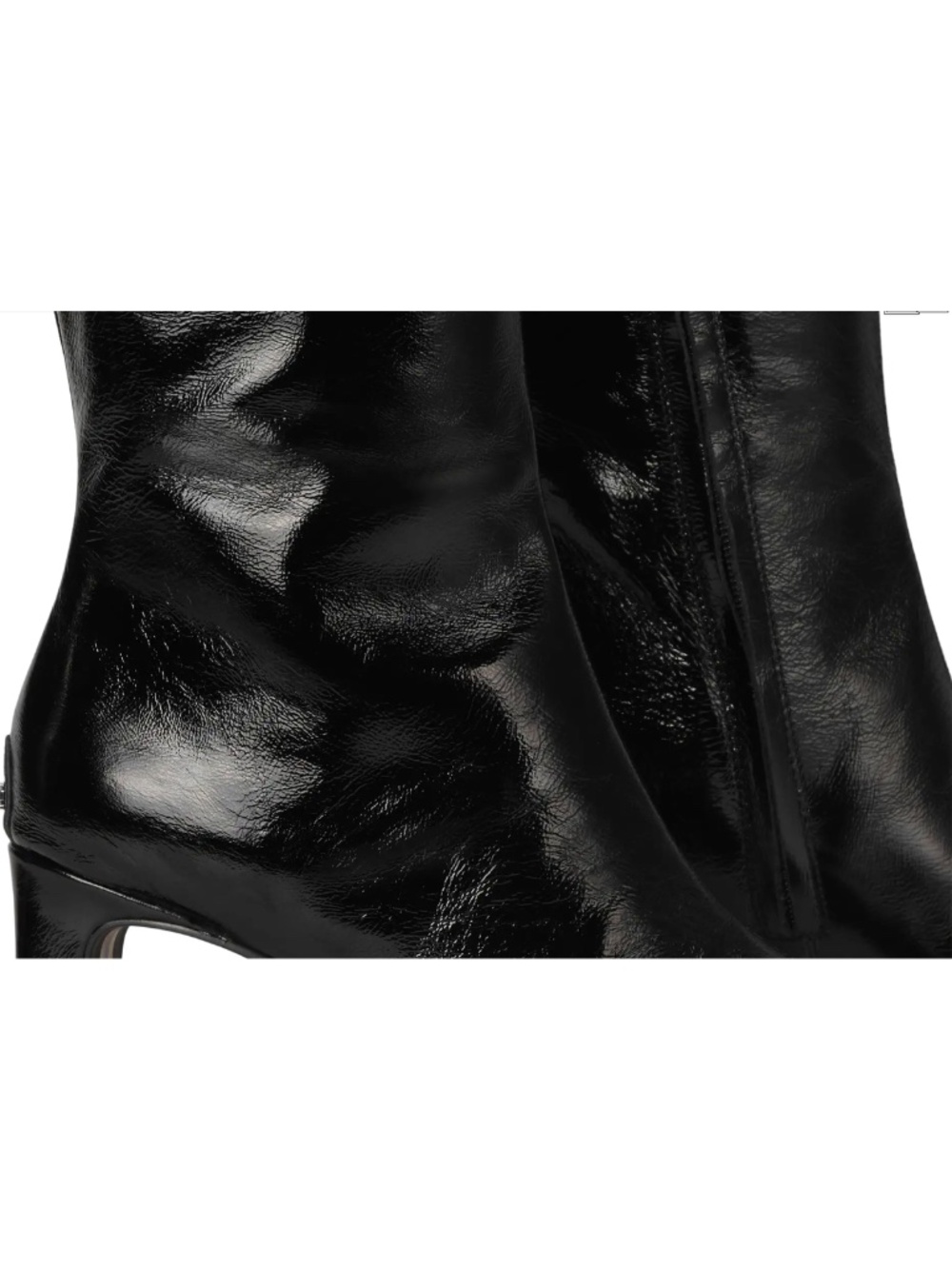 SAM EDELMAN NIB SYLVIA2 BLACK CRINKLE LEATHER KNEE HIGH BOOT. SIZE 9.5M - Picture 8 of 12